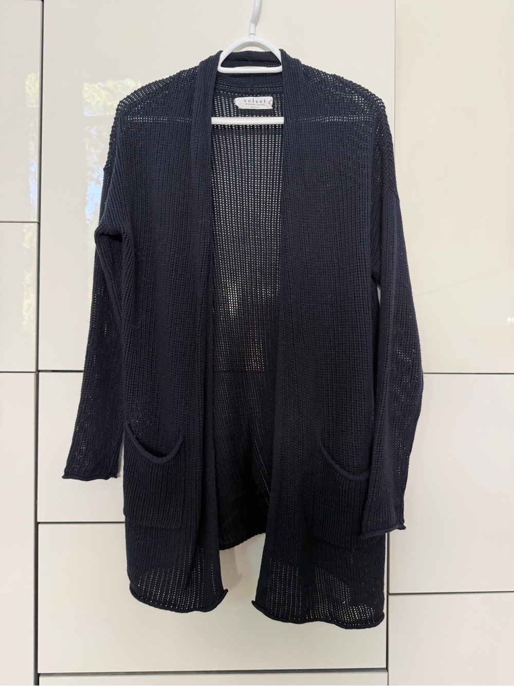 Velvet Graham Spencer navy cardigan